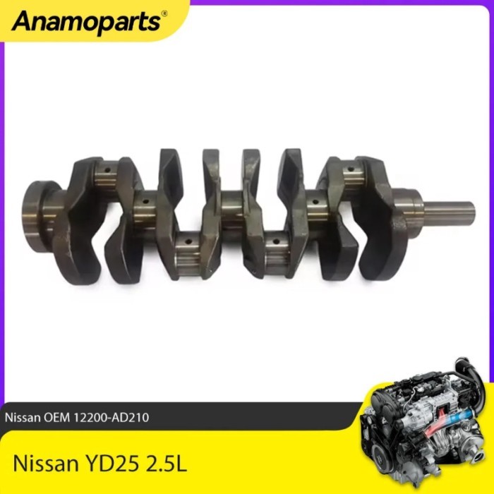 Engine Crankshaft Fit 2.5 L For Nissan Navara Murano Pathfinder Frontier 2.5L YD25T YD25 YD25DDTI D