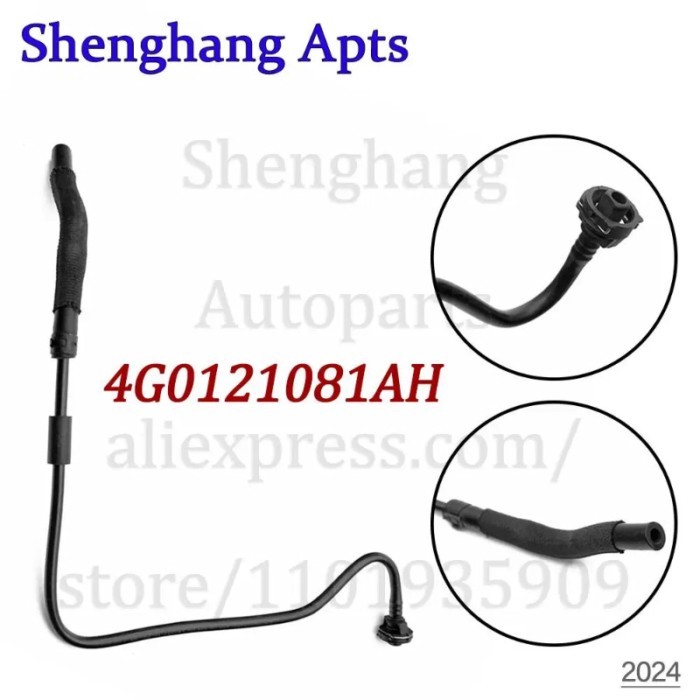 4G0121081AH Coolant Reservoir Tank Hose Pipe 4G0 121 081 AH 4G0-121-081-AH For Audi A6 S6 A6L A7 3.