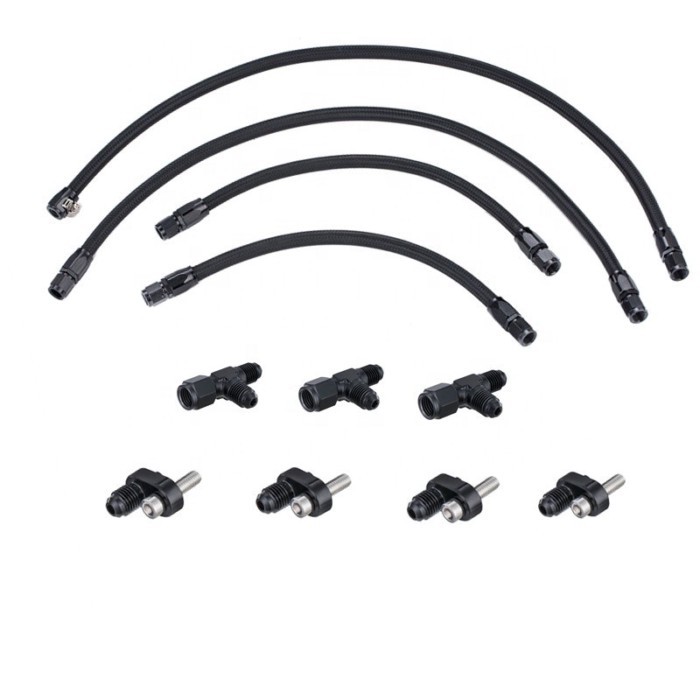 Engine Steam Hoses Autoutfit AN4 Fuel Brake Line CPE/NBR Rubber  LS LSX LS1 LS2 LS6 LM7 Vents Adapt