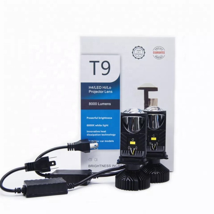T9 H4 Car Led Projector Lens Auto Lighting Projector Led H4 Mini Led Lens T9 Led Headlight For Moto