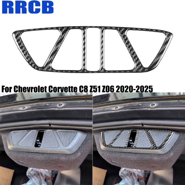 For Chevrolet Corvette C8 Z51 Z06 2020-2025 Carbon Fiber Trunk Clip Decorative Panel Car Accessorie