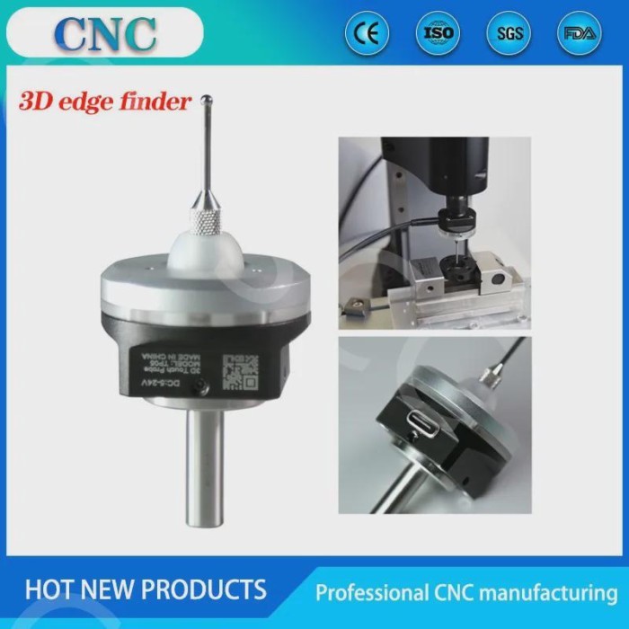 6MM 2023 latest V5 V6 anti-roll 3D Touch edge finder to find the center CNC probe compatible with m
