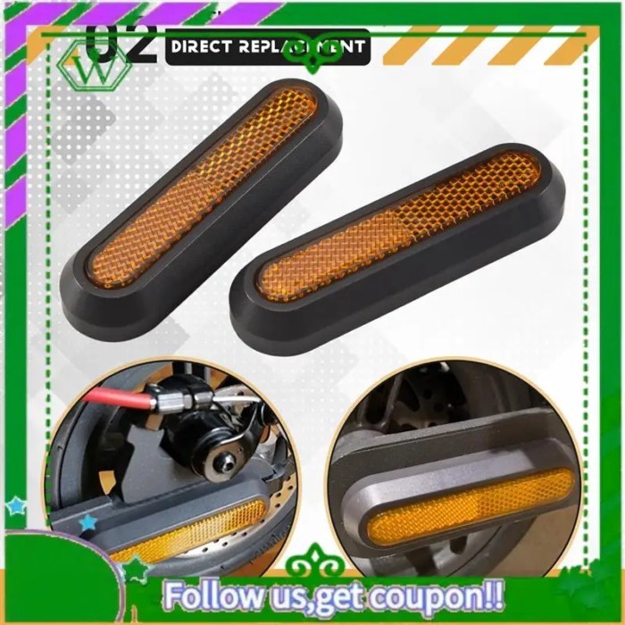 AC34-Reflective Wheel Hub Cover For Xiaomi M365 Pro 2 Electric Scooter For M365 1S M365 Pro Protect