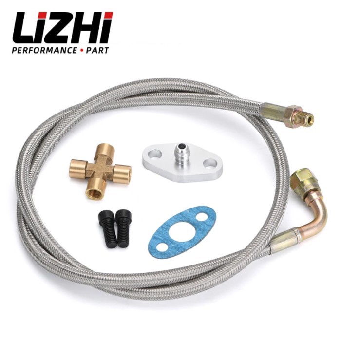 36'' 1/8 NPT 4AN T3 T4 T3/T4 T04E T70 T66 T67 Gt35 Gt45 Turbo Oil Feed Return Line Oil Drain Line K