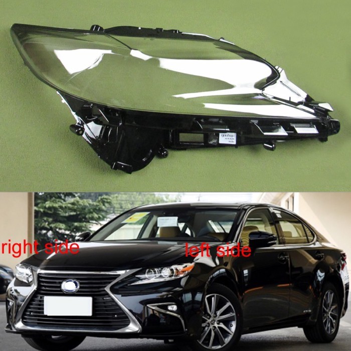 For Lexus ES200 ES250 ES300 ES300h 2015 2016 2017 Headlamp Shell Lamp Mask Headlight Transparent Co