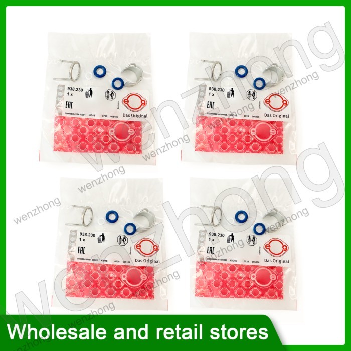 4PCS 938.230 06D998907 Fuel Injector Retaining Bracket O Ring Seal Kit 06D 998 907 For A3 A4 A6 TT