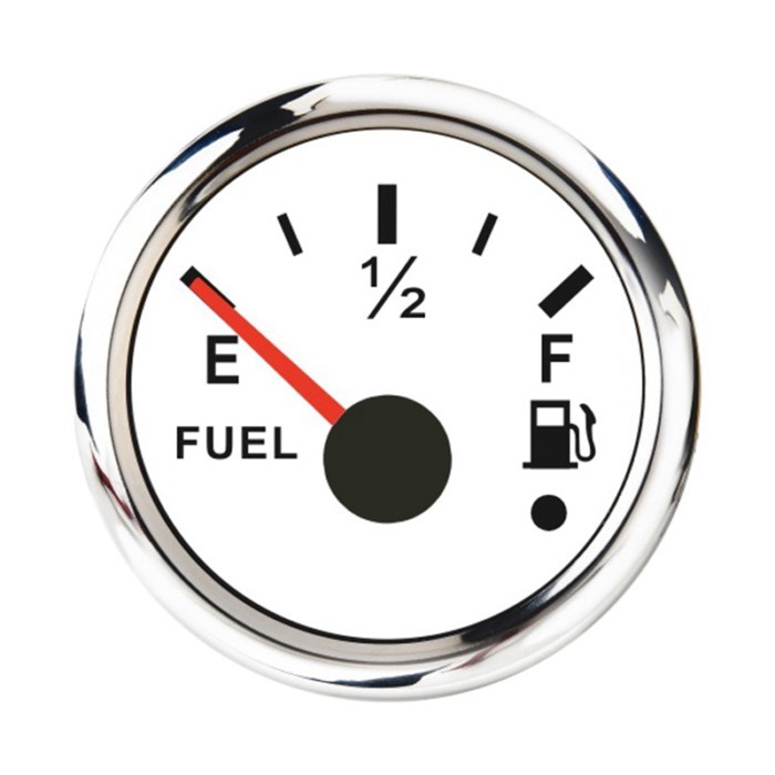 52mm Fuel Level Gauge 0-190Ohm Switchable 240-33Ohm Fuel Oil Level Meter Waterproof Boat Car Gauges