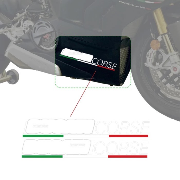 For Ducati Panigale V4 V4R V4S V4SP V4 SP2  Fairing Shell Sticker Decal Sticke Tricolor Design logo