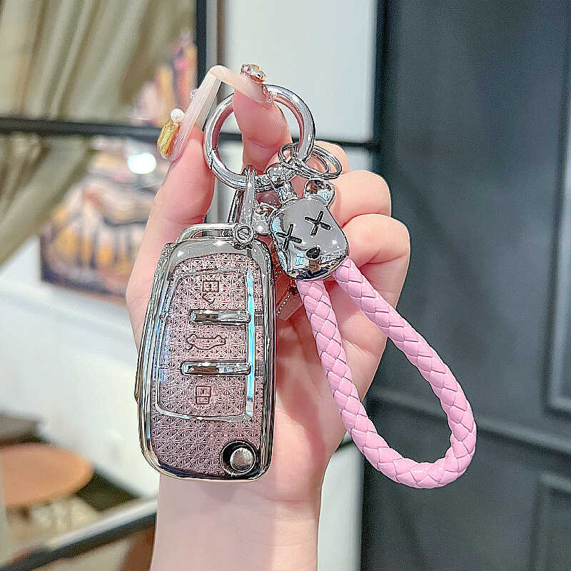 เหมาะสําหรับ Audi q2l ฝาครอบกุญแจ a6l q3 a4l รถ q5l a3l a5 a7l tt q4etron หัวเข็มขัด S3