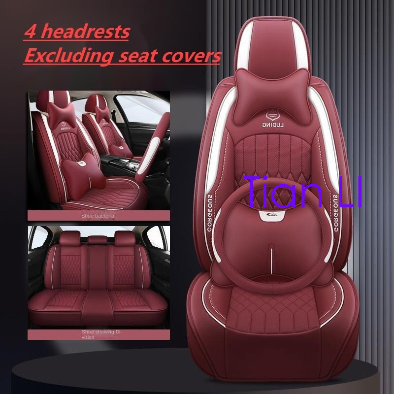 Universal Fit ผ้าคลุมเบาะรถยนต์หนัง PU ที่นั่งด้านหน้า + เบาะนั่งด้านหลัง Made สําหรับ Spirior Suzu 