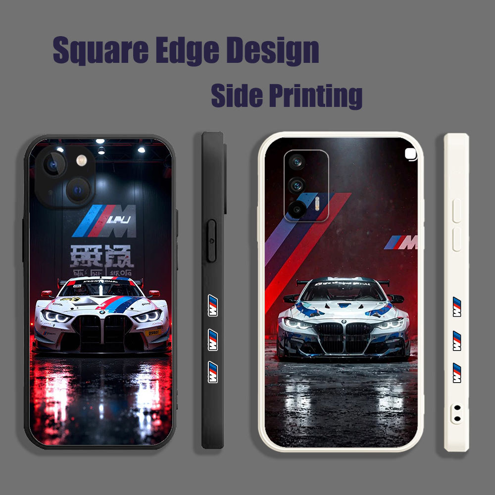 เคสสําหรับRealme C11 C12 C15 5/5i/5s C21Y C25 C25s Narzo 30A C25Y BMW M Power LCB28 เคสโทรศัพท์ขอบสี