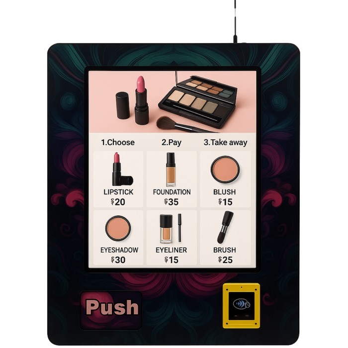 24 Hours Self-Service Personal Care Cosmetics Beauty Tools Dispenser Vending Machine With Card Paym