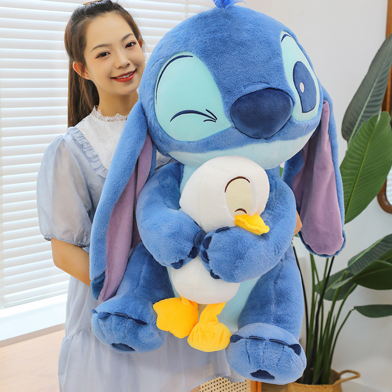 Stitch Hug Duck Internet เซเลบริตี้ ของเล่นตุ๊กตา Stitch ตุ๊กตาตัวใหญ่ ตุ๊กตา Stitch