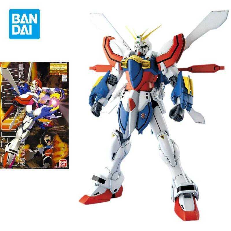 Bandai Gundam Anime Figure Assemble Model MG 1/100 God Gundam GF13-017NJ2 New Action Figure Gift Co