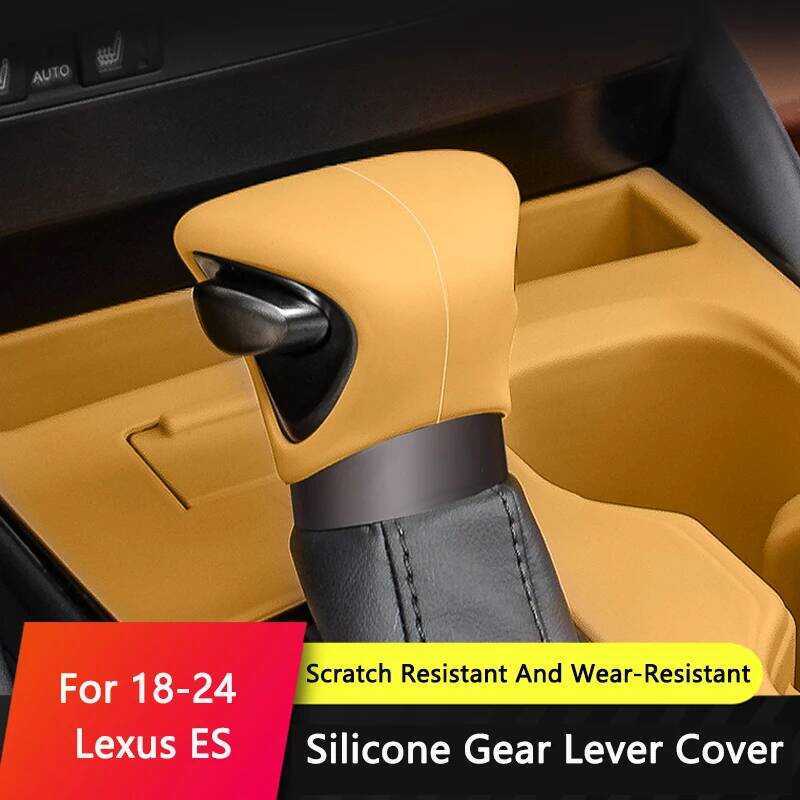 ▥ TIAJIAN Car Manual Silicone Gear Shift Knob Cover Center Console Anti-Slip Pad Non-Slip Grip