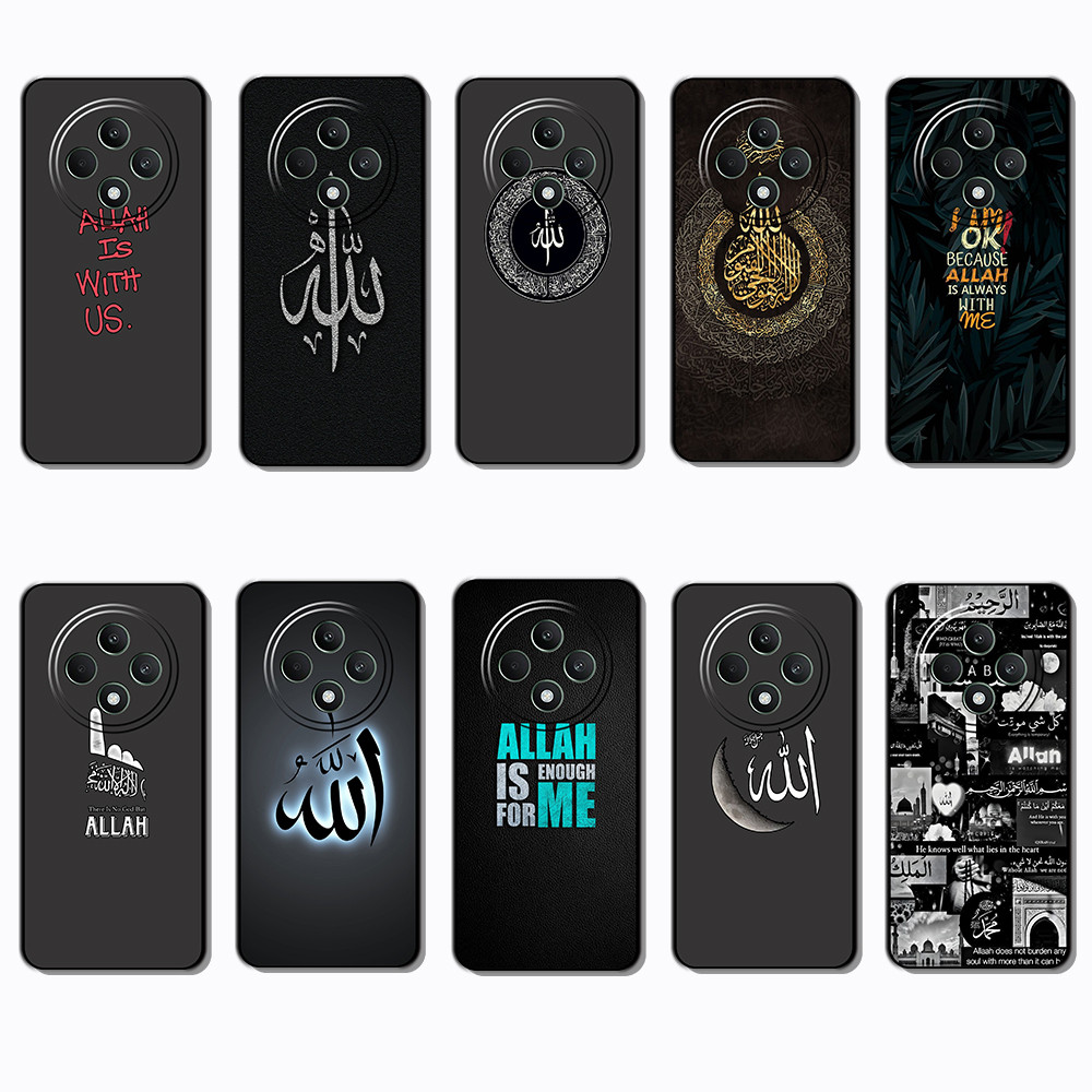สําหรับ OPPO F5 F7 F9 F11 F25 F27 K12X R9S VS10 allah Slim ชายแดนสีดํา TPU Soft Case | โทรศัพท์เปลือ