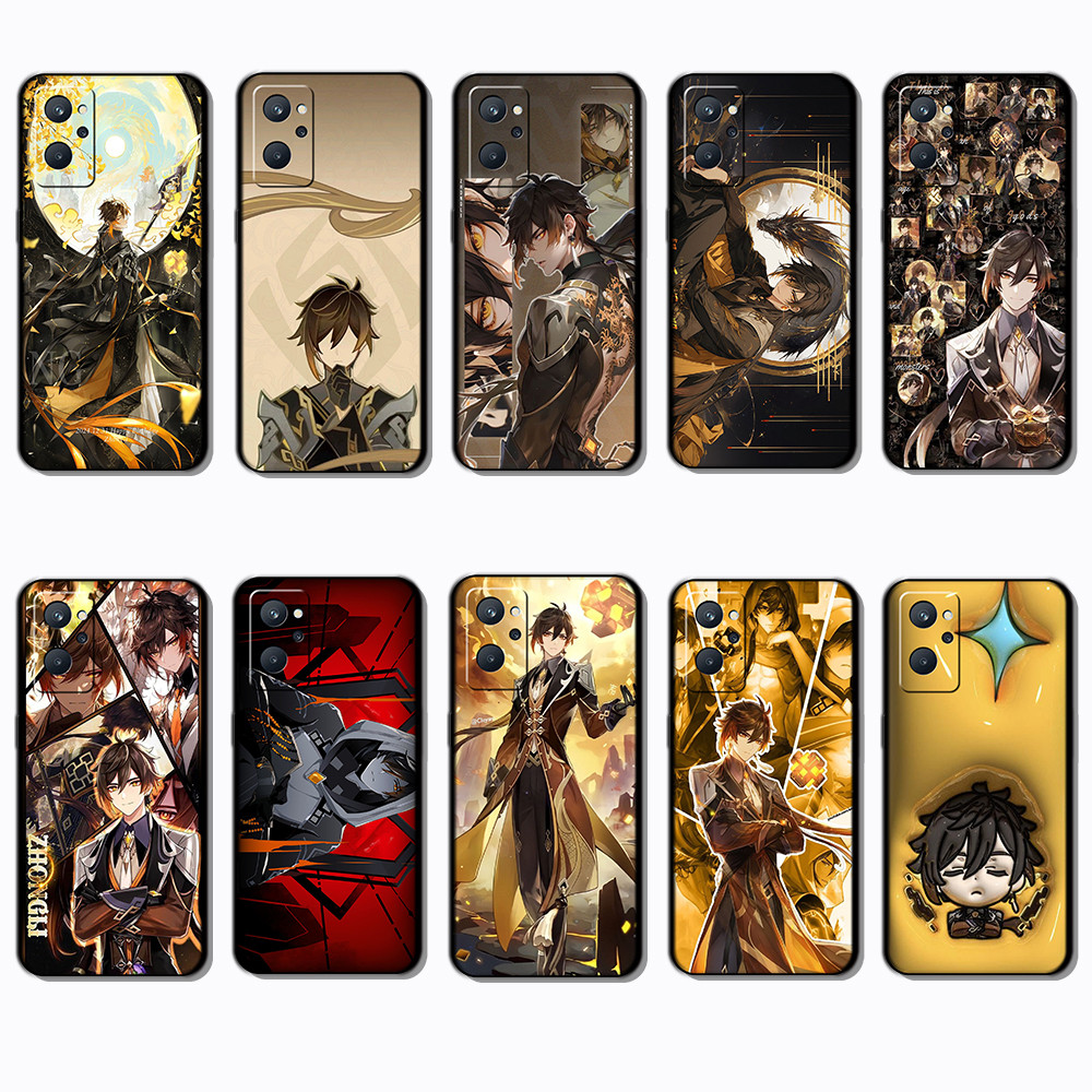 สําหรับRealme 9 Pro Plus 9i 4G 12 Lite 12X 12 + 13 VS13 Zhongli SlimสีดําBorder TPU Soft Case | โทรศ