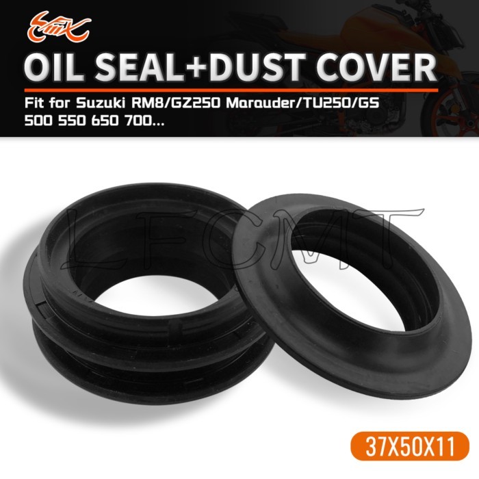 Motorcycle 37x50x11 Front Fork Damper Oil Dust Seal 37 50 Fit for Suzuki RM85 XN85 Turbo GZ250 Mara
