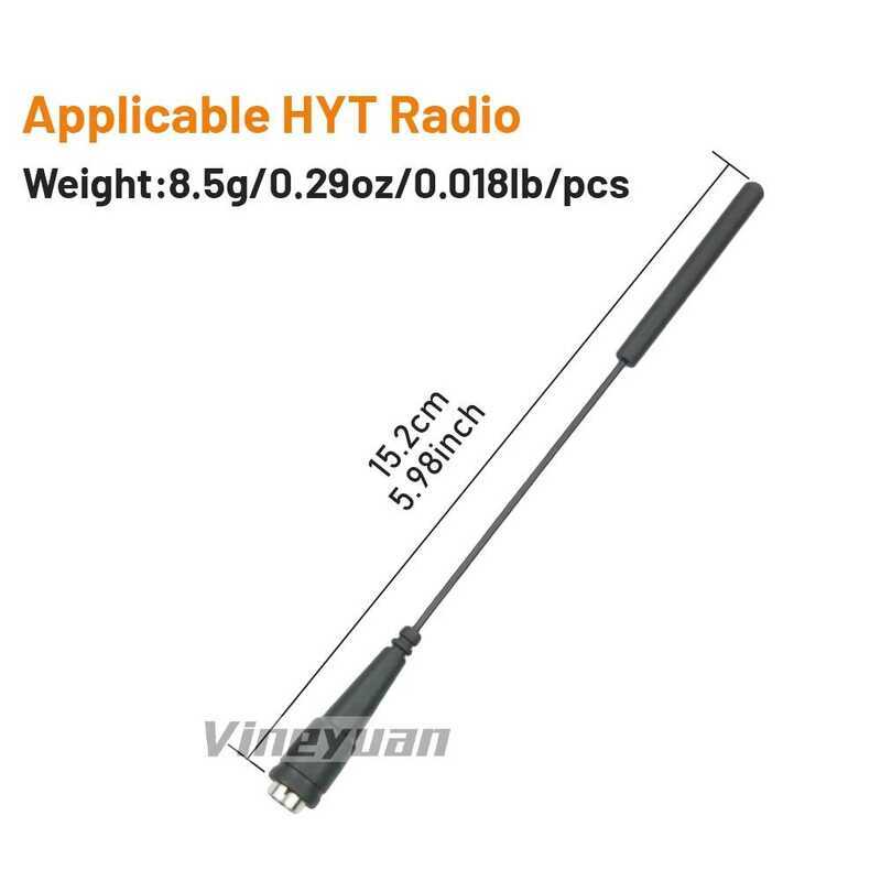 ▥ เสาอากาศ GPS UHF 400-470 MHZ 15Cm/5.9Inch สำหรับ Pd682 Hytera HYT Pd680 Pd688 Pd685 Pd668 Pd6