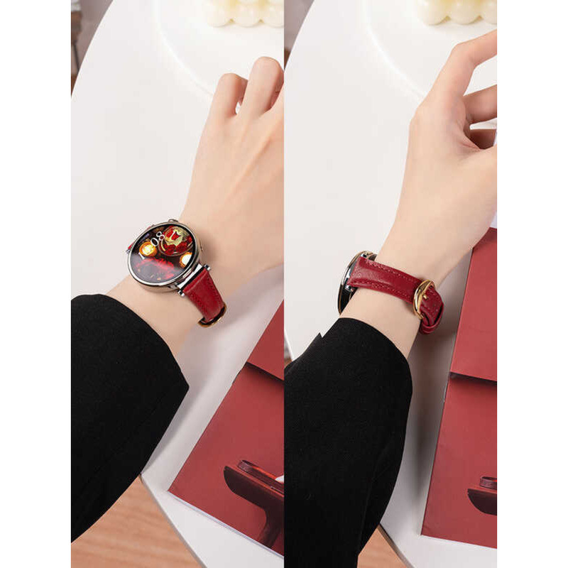 C สายนาฬิกา Gt4 หนังแท้ระบายอากาศได้ดีสำหรับผู้ชายและผู้หญิง สายนาฬิกา Gt3 สายนาฬิกา Gt2 สายนาฬิกา