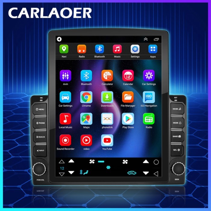 2DIN Android Car Radio GPS Multimedia Player 9.7" For Tesla Type 2 din Universal Car Audio Stereo F