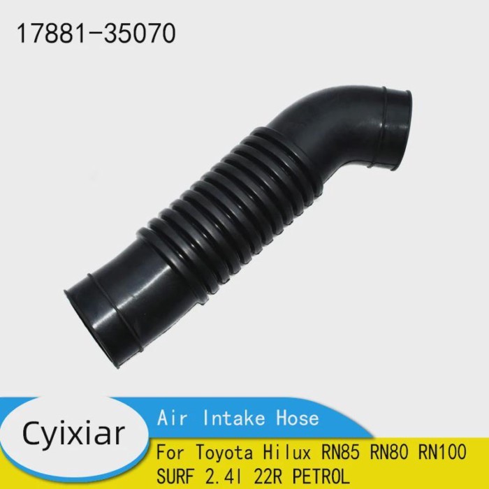 Air Intake Hose Rubber Air Cleaner Pipe Tube Boot 17881-35070 for Toyota Hilux RN85 RN80 RN100 SURF