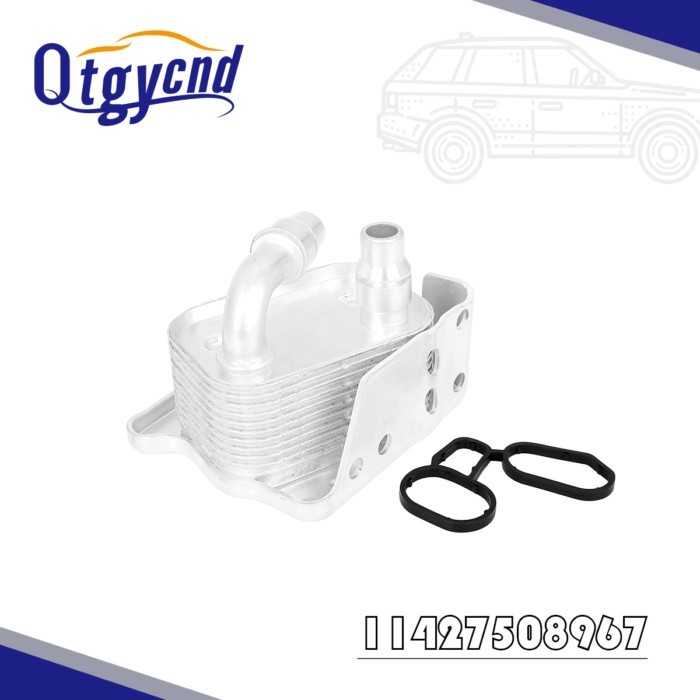 Aluminum 11427508967 Car Engine Oil Cooler for BMW E46 E60 E81 E87 E90 316i 318i 318ci 318ti X3 Aut