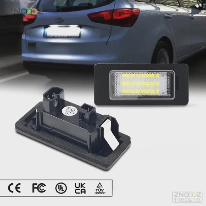 ไฟส่องป้ายทะเบียน LED สำหรับ BMW E90 E91 E92 จำนวน 2 ชิ้น
