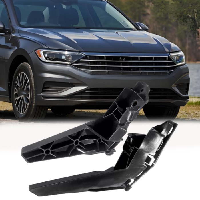 For Volkswagen Jetta 2019 2020 1 Pair Front L & R Bumper Cover Bar Support Bracket Holder Guide 17G