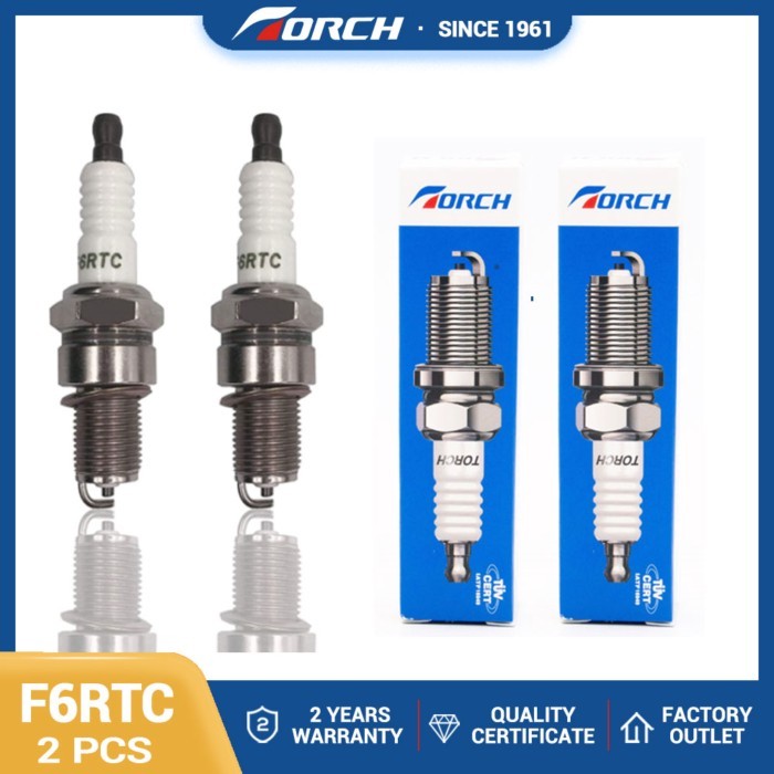 2 Pack Spark Plug Torch F6RTC Replace for Stens 131-039 MTD 751-10292 VOLVO 1367528 RENAULT 7701414