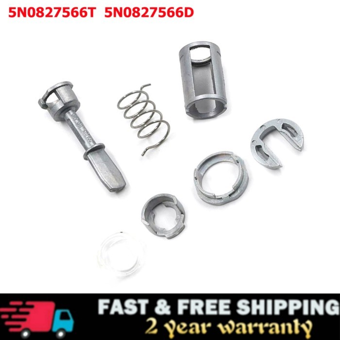 Front Left Right Metal Door Lock Cylinder Barrel Repair Kit 604837167/168 For VW GOLF 4 IV MK4 A6 S