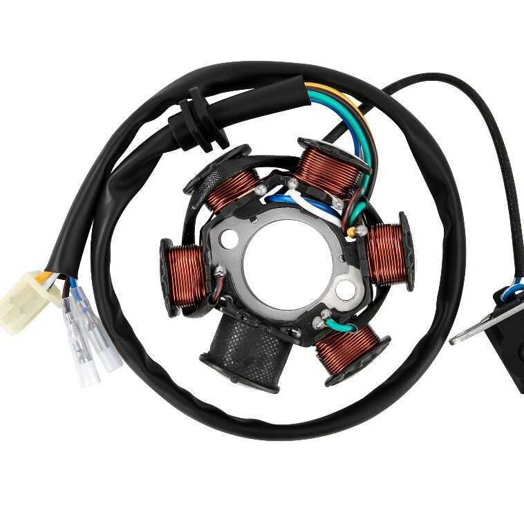 Gy6 GY6-125/150 คอยล์ 6 เสา 5 สาย จุดระเบิด Stator Magneto GY6 125CC 150CC