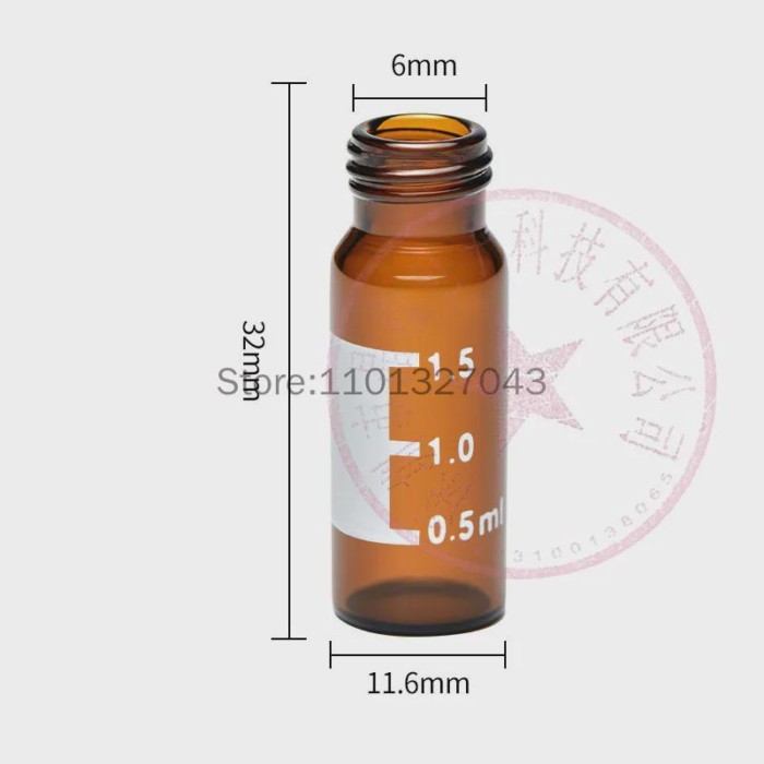 Chromatography Vial 1.5mL / 2mL Screw Neck Bacteria Vial With Scale Reagent Serum Storage Bottle Wi