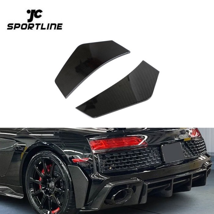 JC Sportline R8 Dry Carbon Rear Bumper Trims For Audi R8 V10 GT Performance Coupe 2-Door 2023 Facel