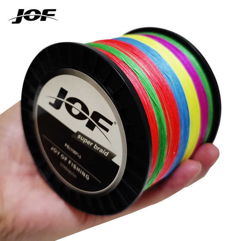 ❤ JOF เอ็นตกปลา PE ถัก4เกลียว8lb-80Lb 300ม. 500ม. 1000ม.