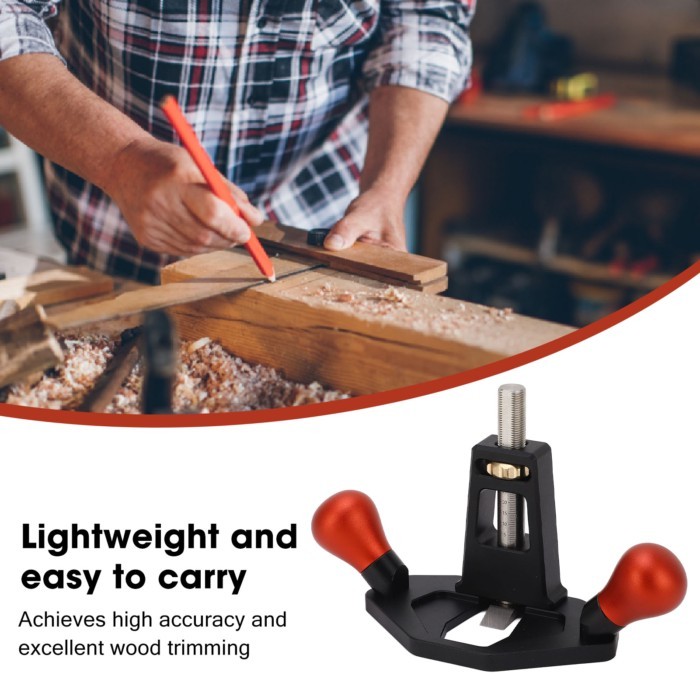 Woodworking Router Plane Hand Router Trimming Plane Anodic Oxidation Treatment Blade Hand Planer To