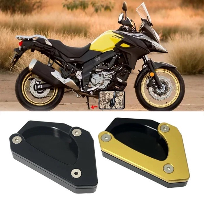 DL650 Kickstand Foot Side Stand Extension Pad Support Plate For SUZUKI V-STROM 650/XT VSTROM 650 VS