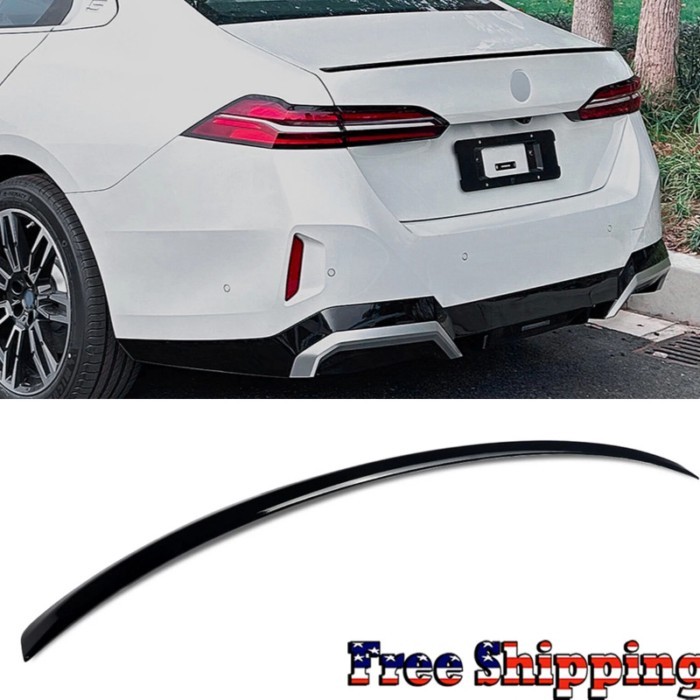 Car Tail Top Wind Spoilers Wings For BMW i5 G60  Series 5 Sport Style Cars Rear Trunk Roof Sport Sp