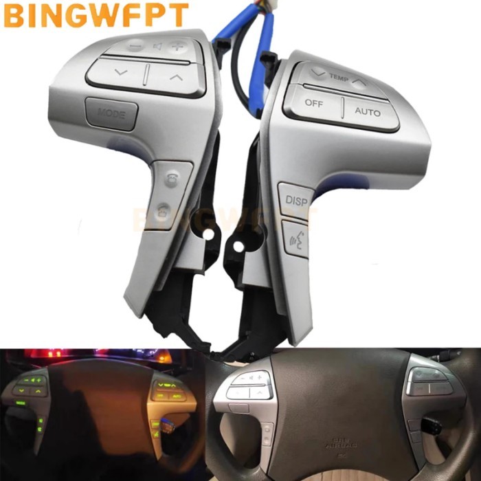 UV Silver / Carbon Fibre / Piano Black color Steering Wheel Audio Control Button With Bluetooth 842