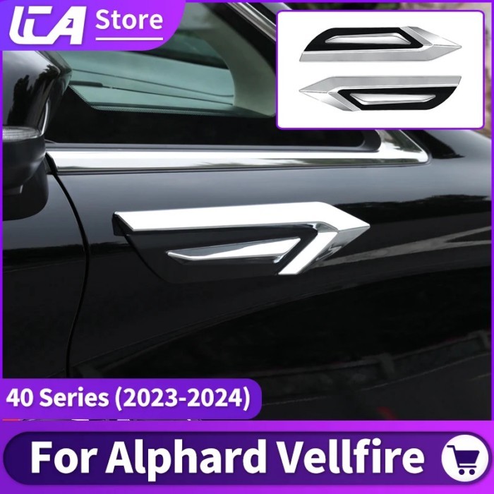 For 2023 2024 40 Series Toyota Alphard Vellfire front wing panel Decoration Accessories AH40 Upgrad