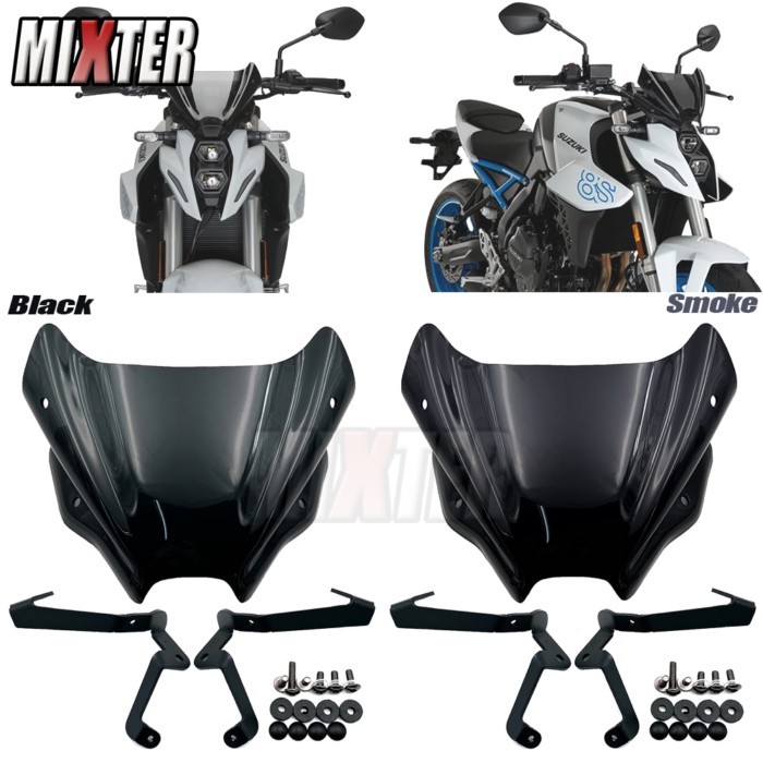 Motorcycle Accessories Sport WindScreen Windshield Visor Deflector Fits For SUZUKI GSX-8S GSX8S 202