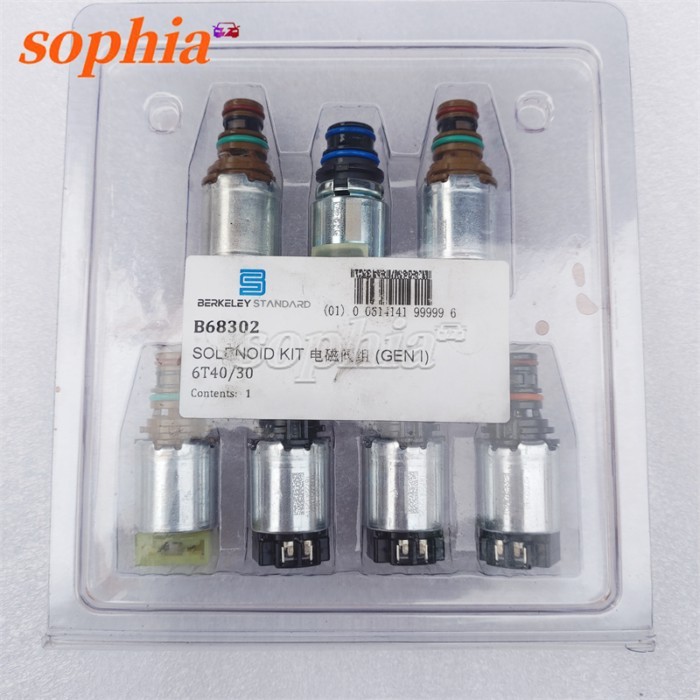 6T40 6T45 6T30 , 7PC Auto Transmission Solenoid Valve for Chevrolet Buick Auto Parts