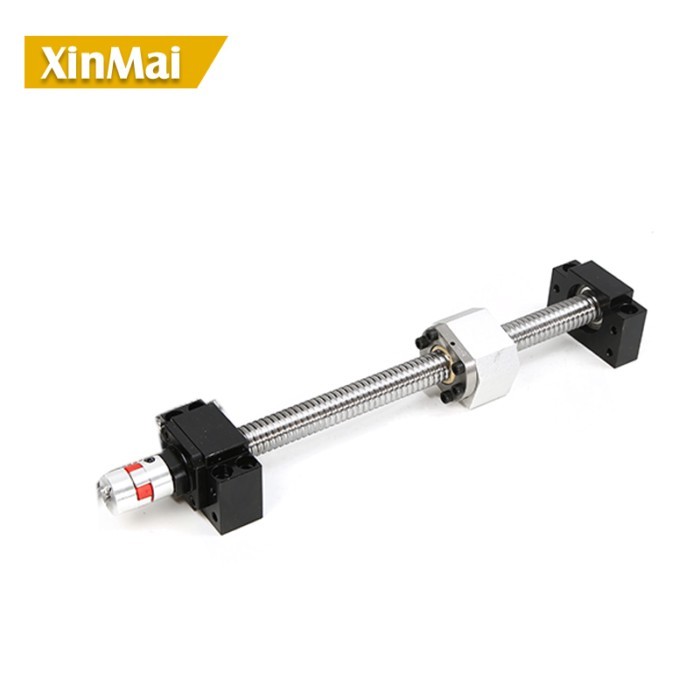 1605 ballscrew 1500mm with BK12BF12 end machining + ballscrew nut SFU1605 + screw support BK12BF12