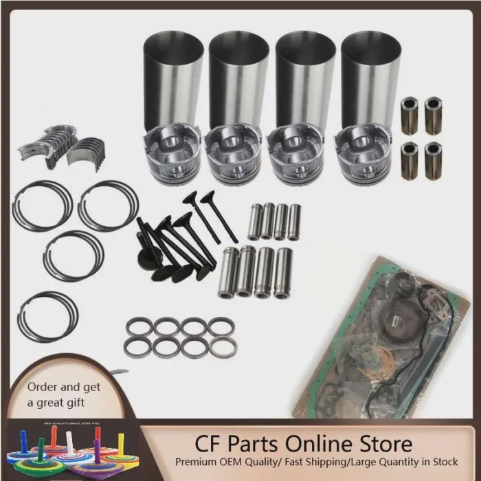 Overhaul Rebuild Kit for Cummins 4BTA 3.9 Engine Serial Number 44278800