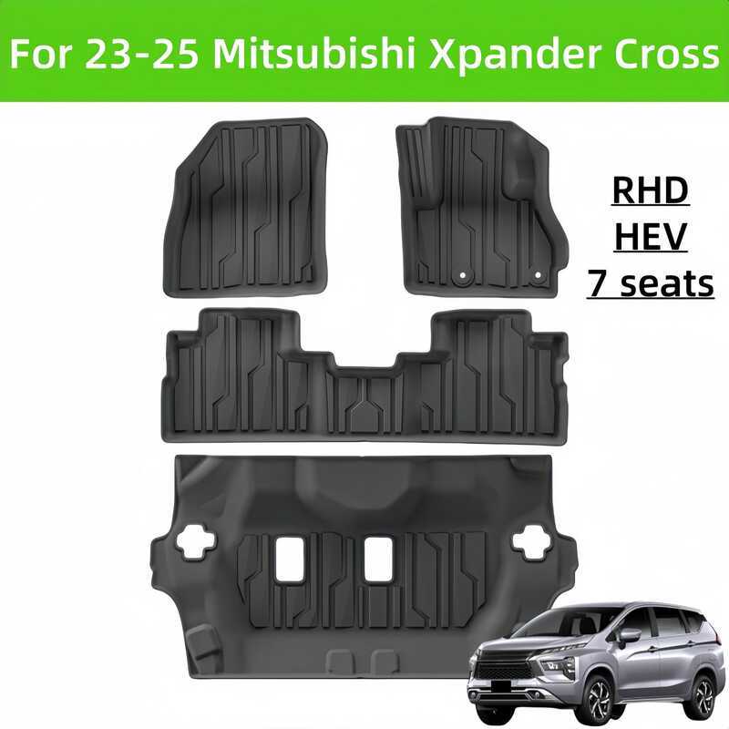 For23-25Xpander Cross RHD HEV TPE พรมปูพื้นรถยนต์/ด้านหลังTrunkMat