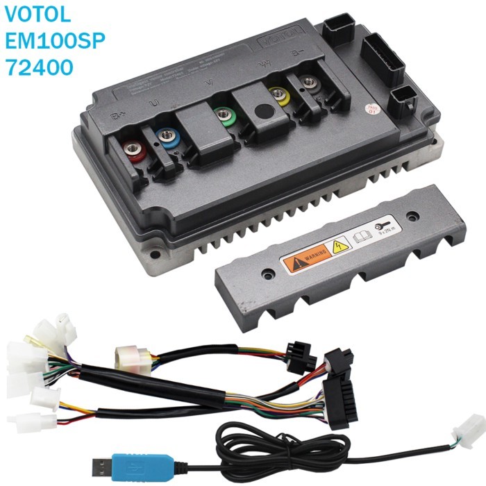 VOTOL EM100SP 100A 350 48v 72v 60v 3KW-5KW Programmable Electric Scooter Brushless DC Controller QS