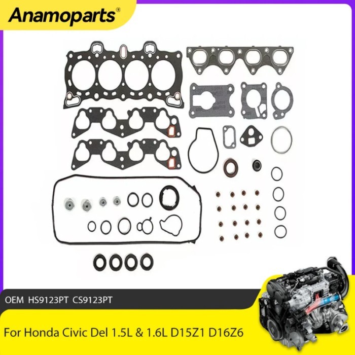 Engine Parts Head Gasket Set Fit 1.5 L 1.6 L For Honda Civic Del Sol V-TEC 1.5L & 1.6L D15Z1 D16Z6