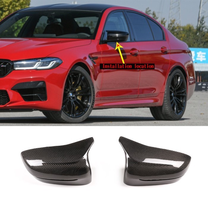 For BMW M5 M8 F90 F91 F92 rearview mirror protective shell real carbon fiber car modification acces