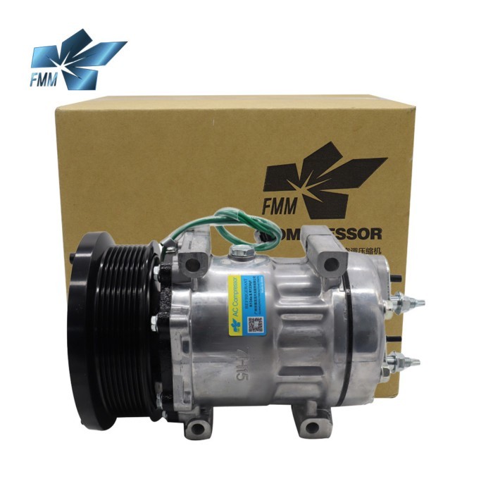 SD7H15 24V Voltage Truck Air AC Compressor For Caterpillar 777G 4095 472-0559 4720559 338-9100 3389