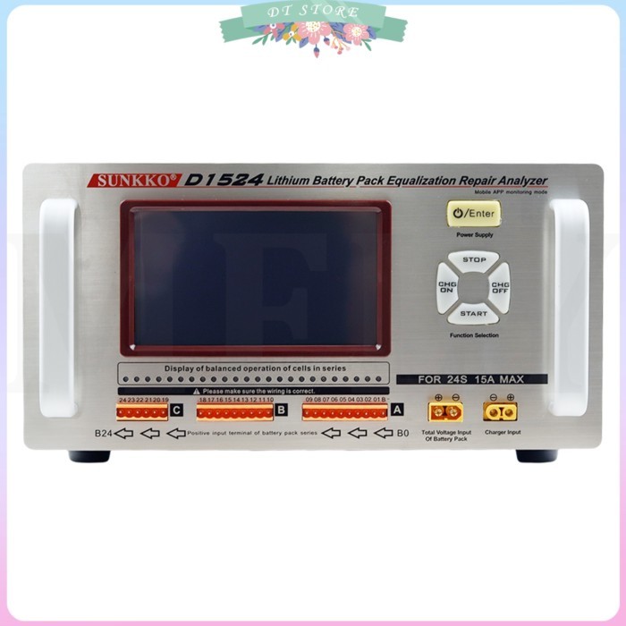 SUNKKO D1524 15A High Current Lithium Battery Equalizer Pressure Difference Repair Balancer Battery